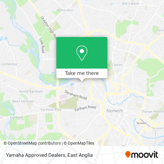 Yamaha Approved Dealers map