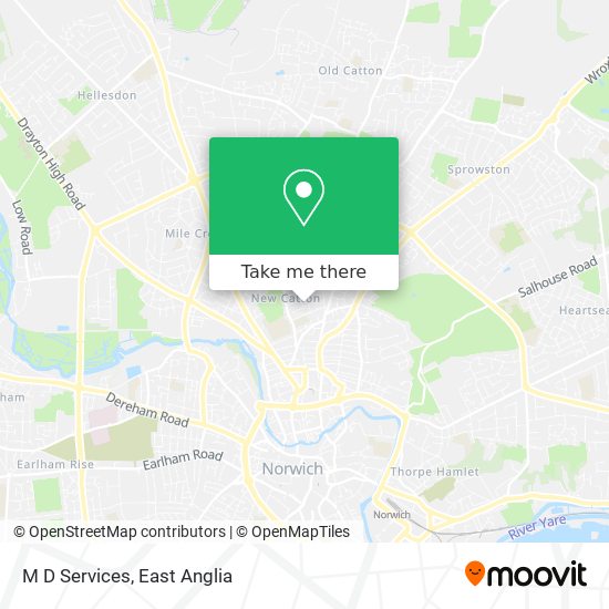 M D Services map