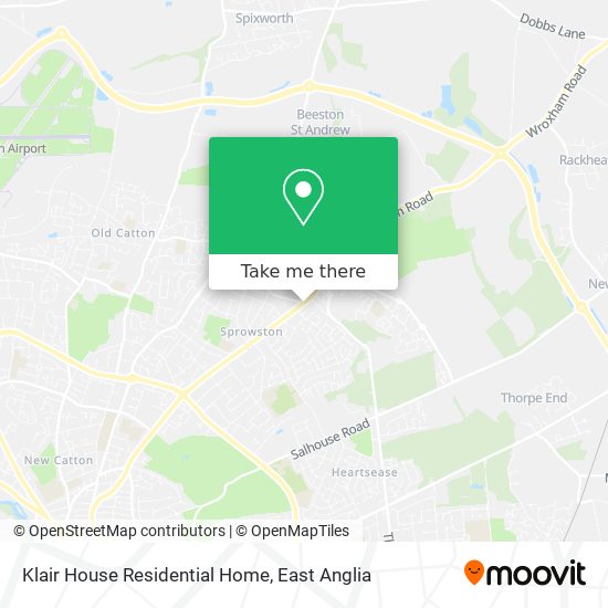 Klair House Residential Home map