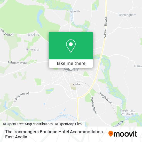 The Ironmongers Boutique Hotel Accommodation map