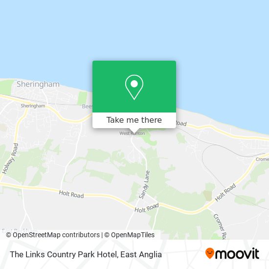 The Links Country Park Hotel map
