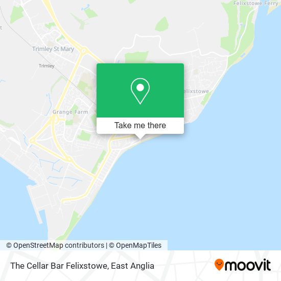The Cellar Bar Felixstowe map