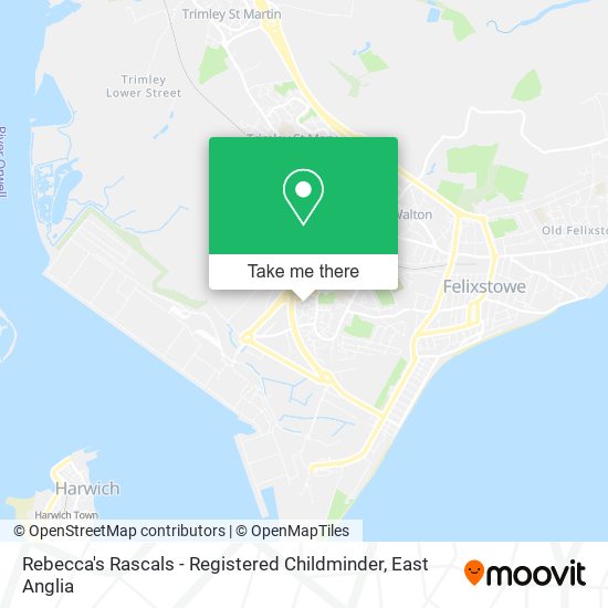 Rebecca's Rascals - Registered Childminder map