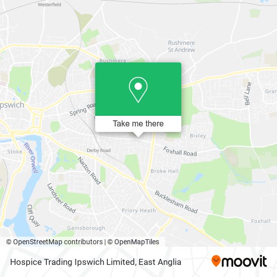 Hospice Trading Ipswich Limited map