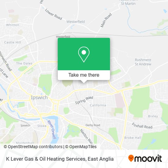 K Lever Gas & Oil Heating Services map