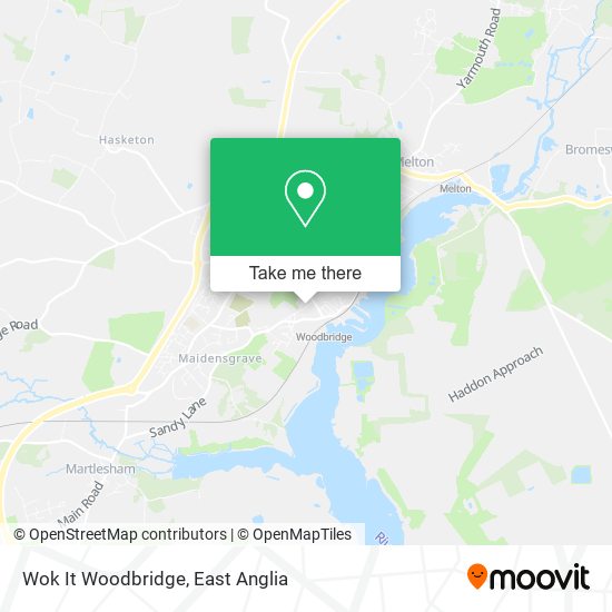 Wok It Woodbridge map