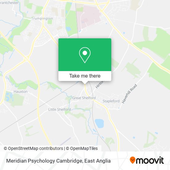 Meridian Psychology Cambridge map