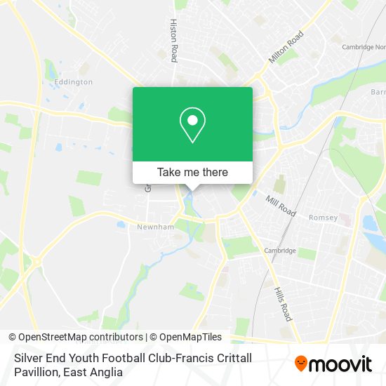 Silver End Youth Football Club-Francis Crittall Pavillion map