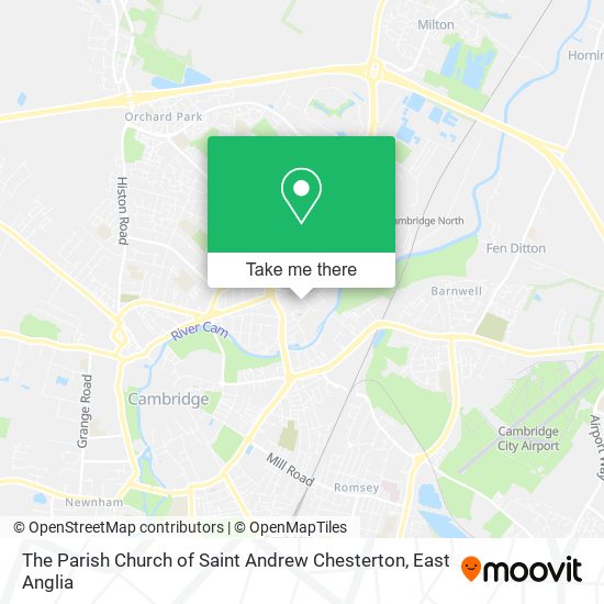 The Parish Church of Saint Andrew Chesterton map