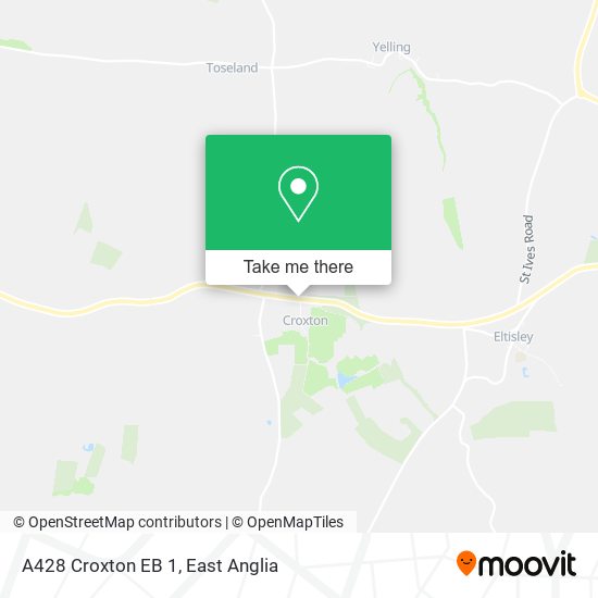 A428 Croxton EB 1 map