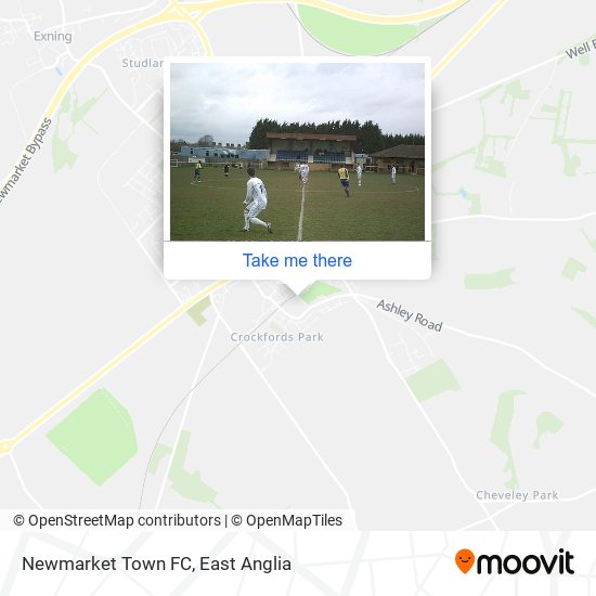 Newmarket Town FC map