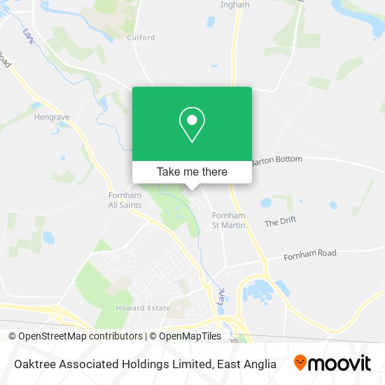 Oaktree Associated Holdings Limited map
