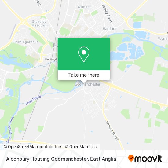 Alconbury Housing Godmanchester map
