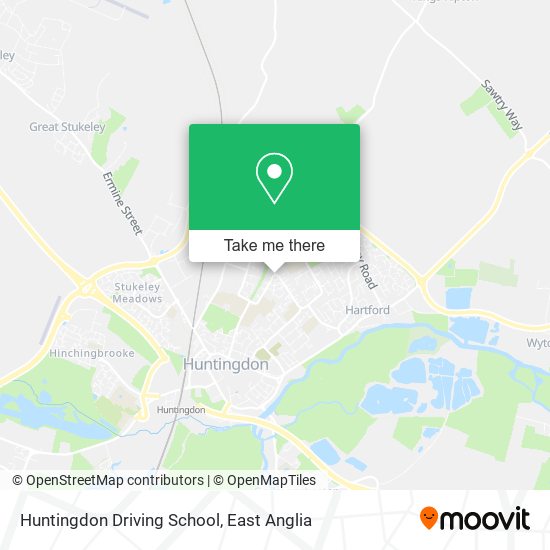 Huntingdon Driving School map