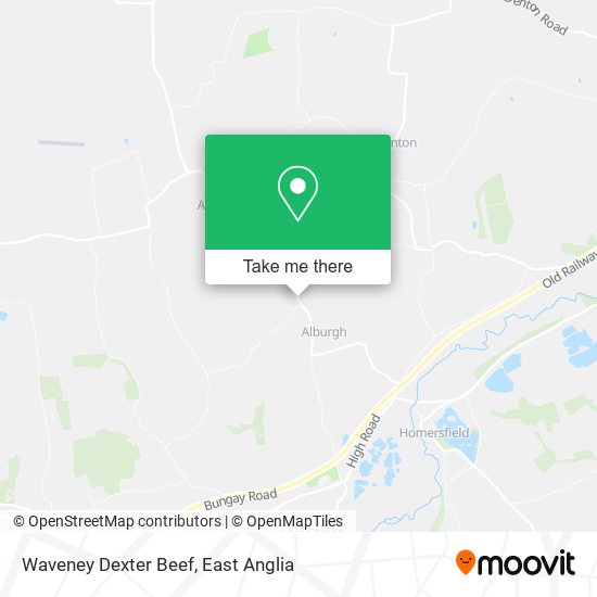 Waveney Dexter Beef map