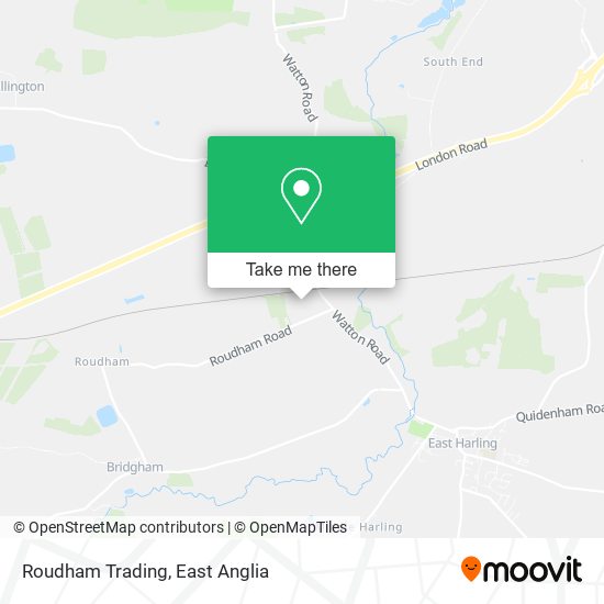 Roudham Trading map