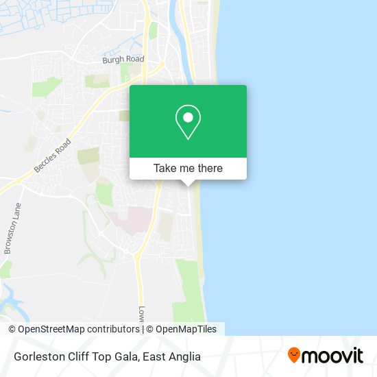 Gorleston Cliff Top Gala map