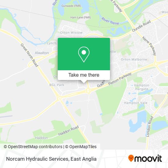 Norcam Hydraulic Services map