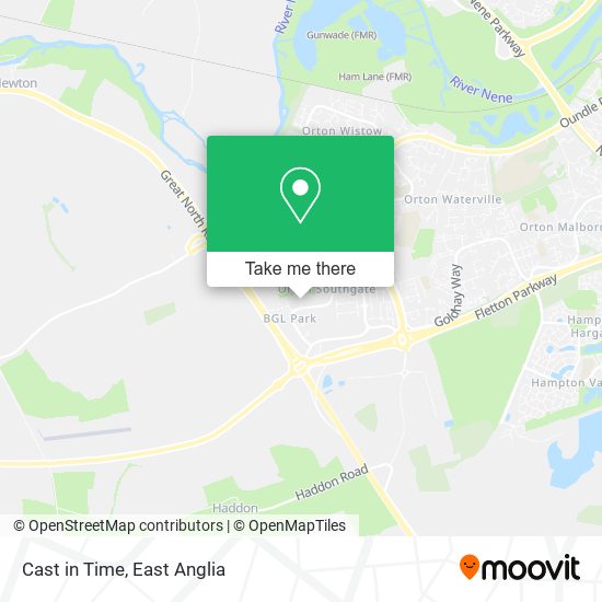 Cast in Time map