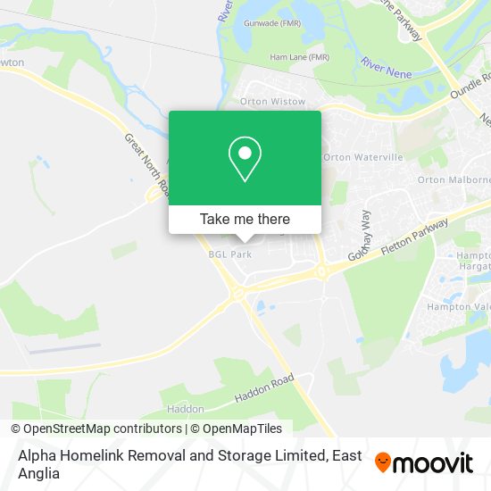 Alpha Homelink Removal and Storage Limited map