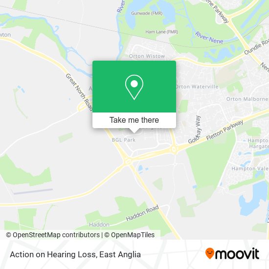 Action on Hearing Loss map