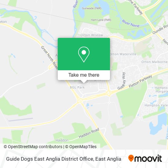 Guide Dogs East Anglia District Office map