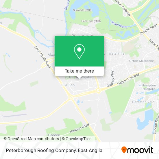 Peterborough Roofing Company map