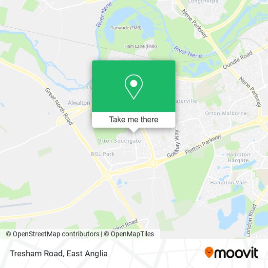 Tresham Road map