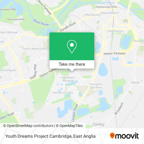 Youth Dreams Project Cambridge map