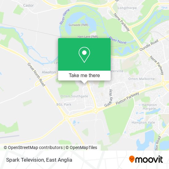 Spark Television map