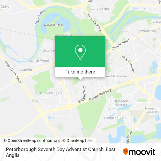 Peterborough Seventh Day Adventist Church map