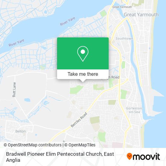 Bradwell Pioneer Elim Pentecostal Church map