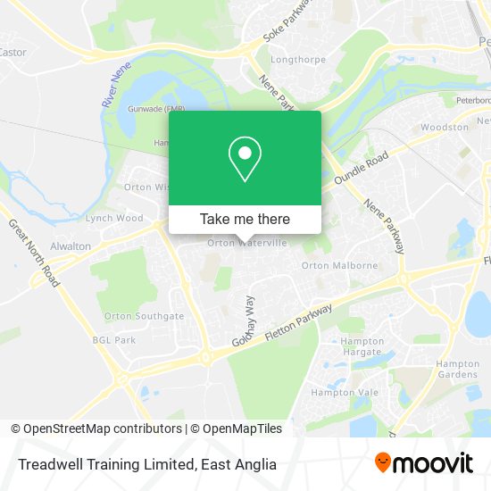 Treadwell Training Limited map