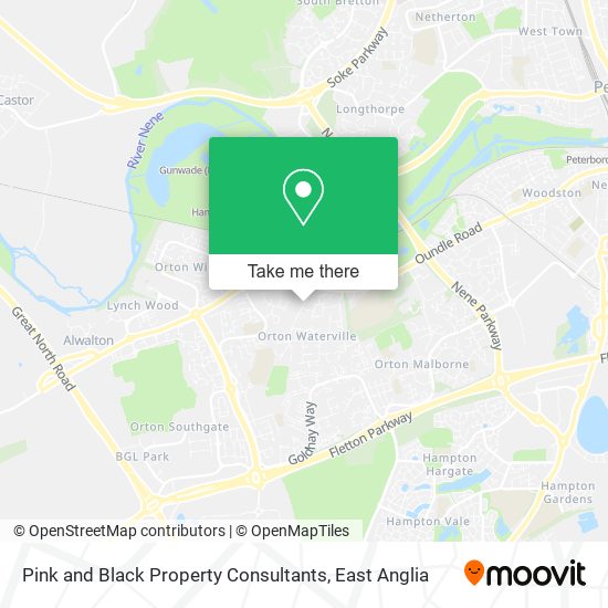 Pink and Black Property Consultants map