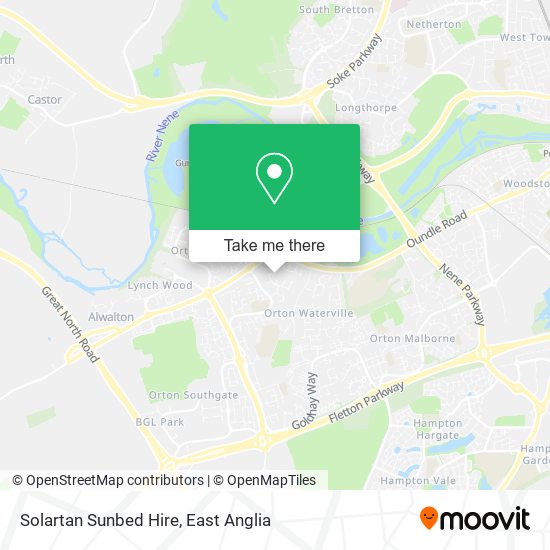 Solartan Sunbed Hire map