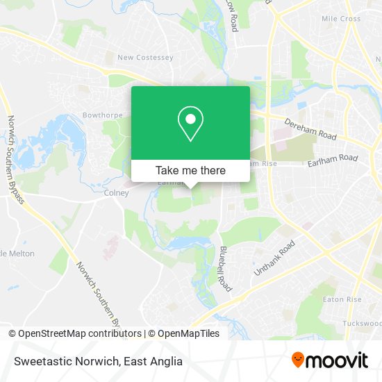 Sweetastic Norwich map