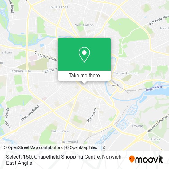 Select, 150, Chapelfield Shopping Centre, Norwich map