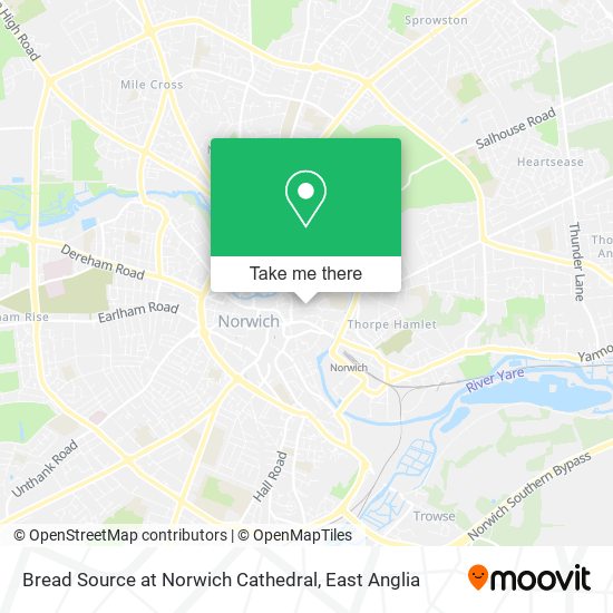 Bread Source at Norwich Cathedral map