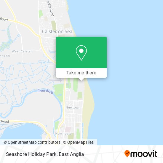 Seashore Holiday Park map