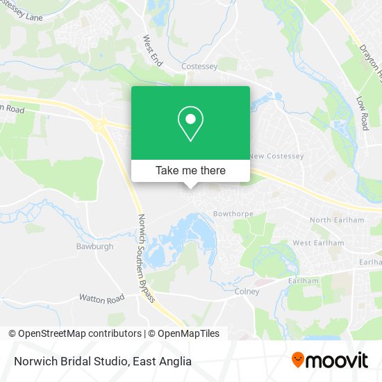 Norwich Bridal Studio map