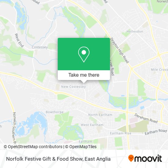 Norfolk Festive Gift & Food Show map