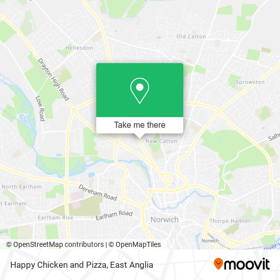 Happy Chicken and Pizza map