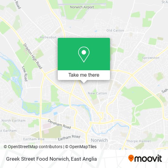 Greek Street Food Norwich map
