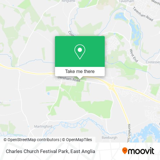 Charles Church Festival Park map