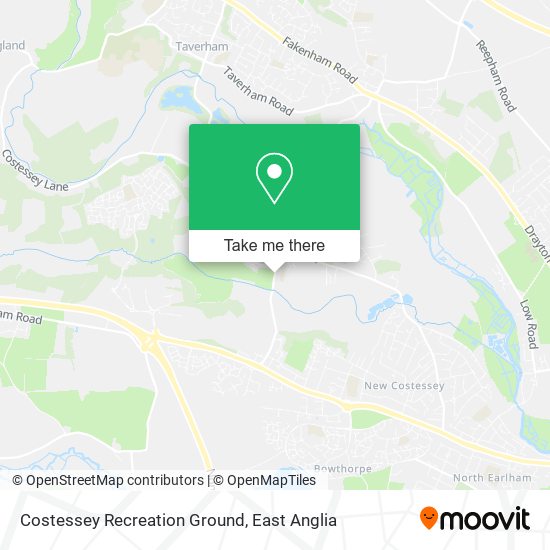 Costessey Recreation Ground map