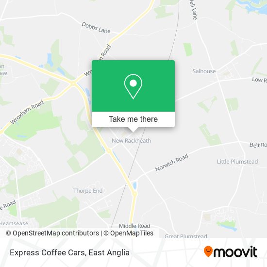 Express Coffee Cars map