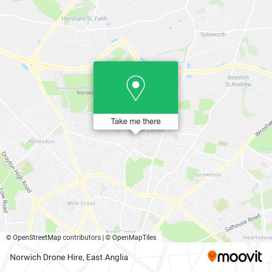 Norwich Drone Hire map