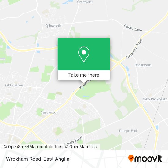 Wroxham Road map