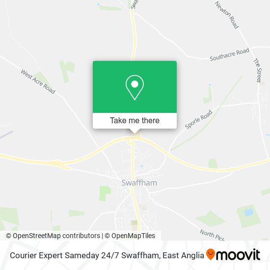 Courier Expert Sameday 24 / 7 Swaffham map