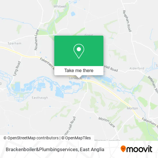Brackenboiler&Plumbingservices map